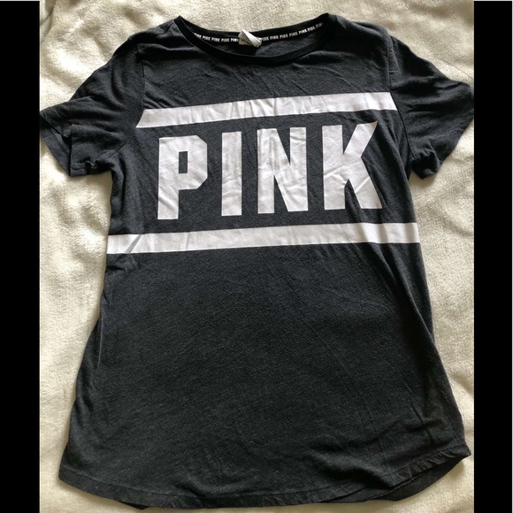 PINK Victoria's Secret Tops - Dark grey PINK t shirt